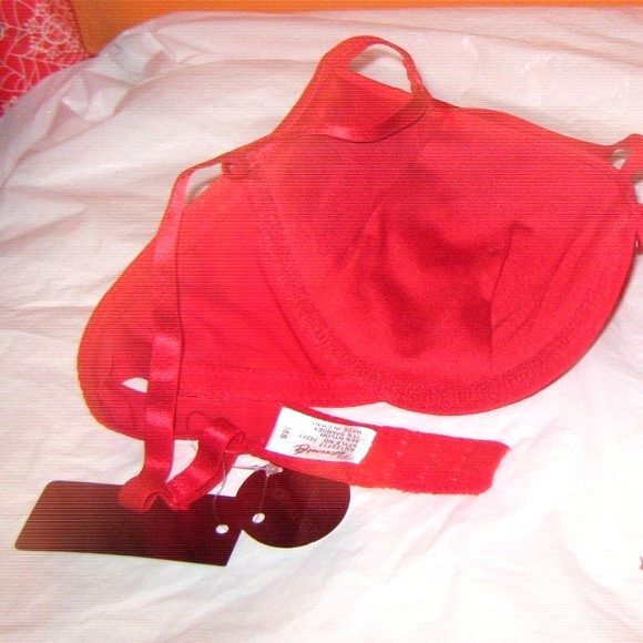 Youmita 34C Red Cage Demi Push Up Bra NWT - Picture 7 of 14